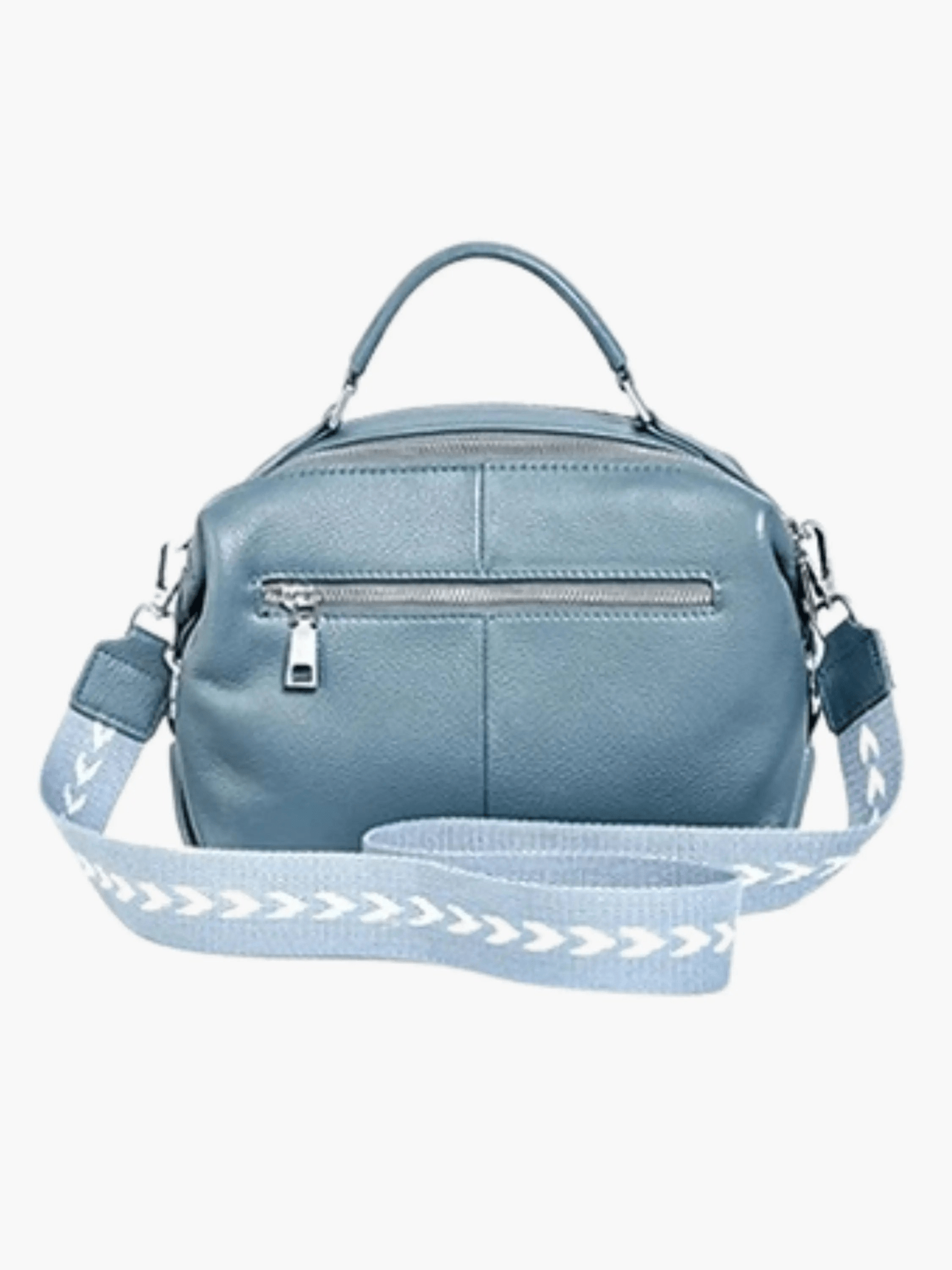 Blaue Satchel-Handtasche – Zeitgenössischer Chic mit Alltagstauglichkeit