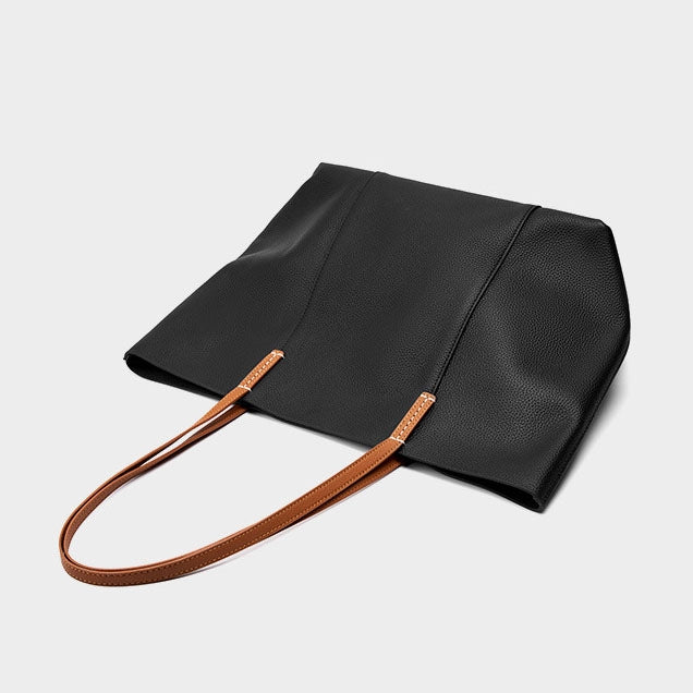 Sophia Two-Tone Leather Tote Bag