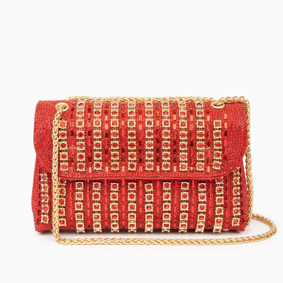 The Elara Crystal Clutch