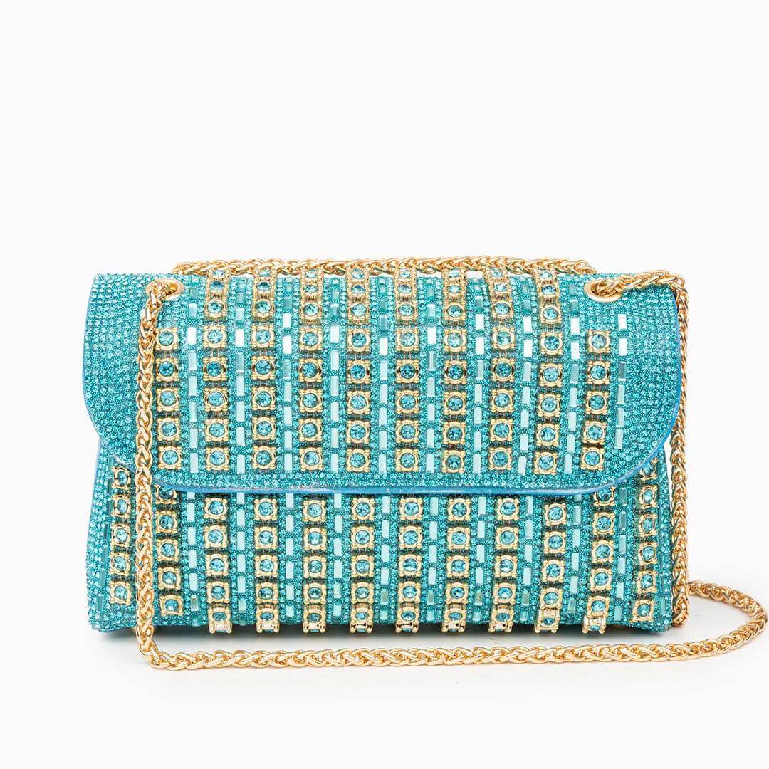 The Elara Crystal Clutch