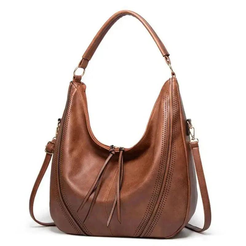 Taupe Hobo Shoulder Bag – Relaxed Style with Refined Details