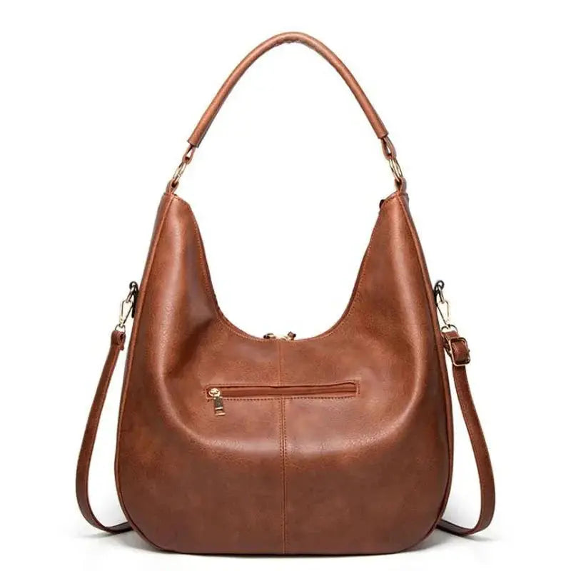 Taupe Hobo Shoulder Bag – Relaxed Style with Refined Details