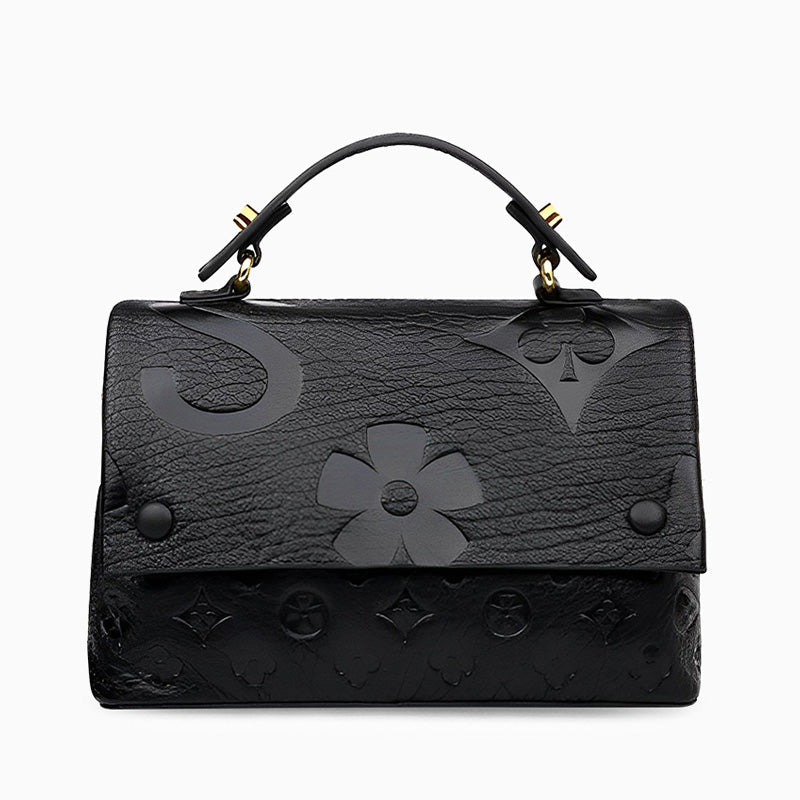 Hana Monogram Embossed Handbag
