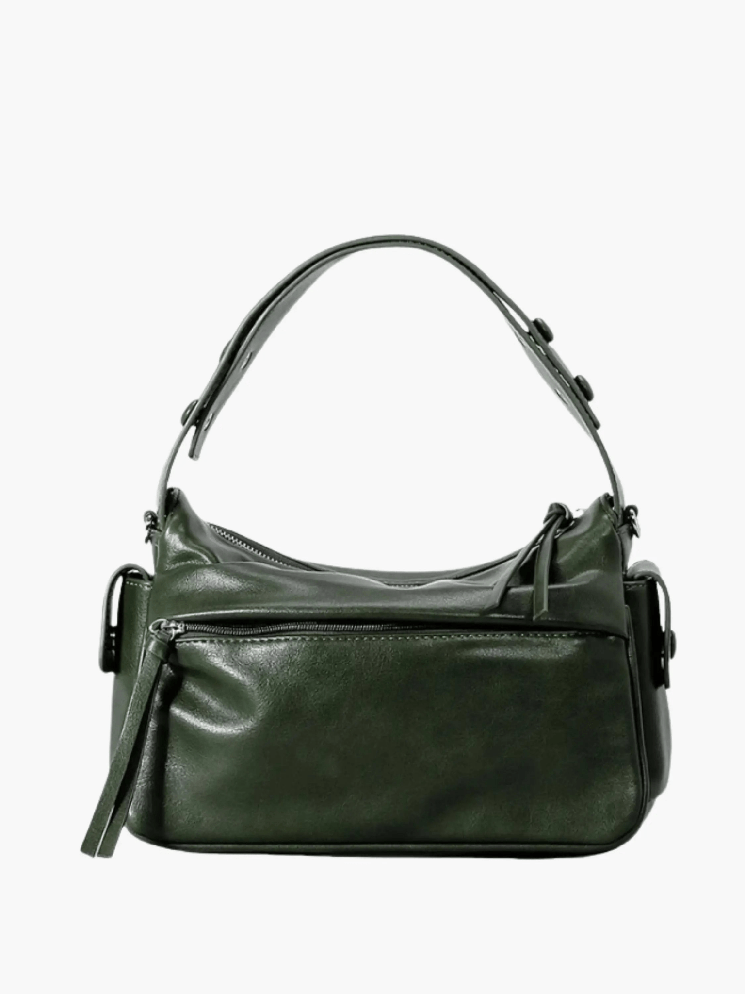 Classic Green Shoulder Bag – Everyday Elegance with Spacious Design