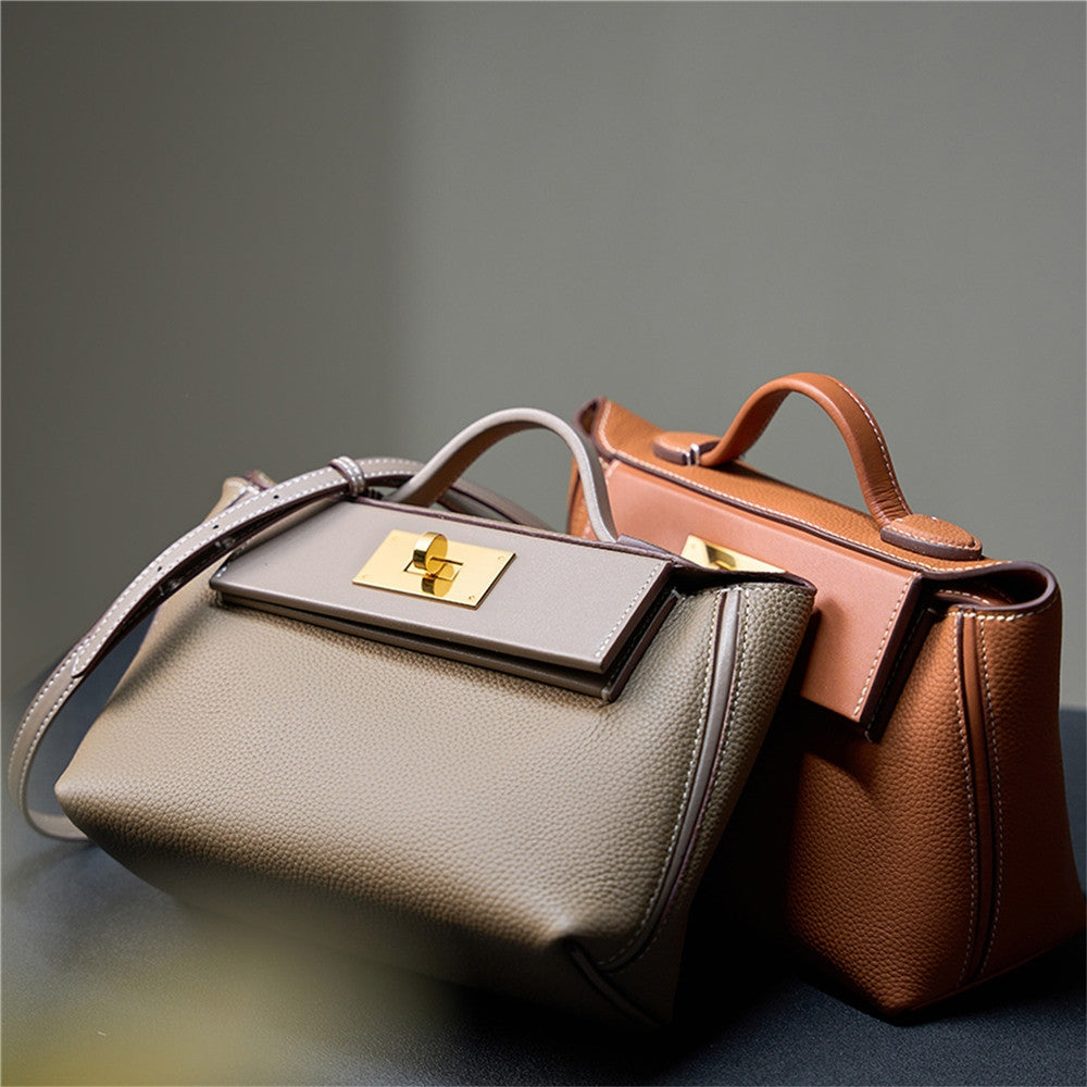 Sophia Twist-Lock Satchel