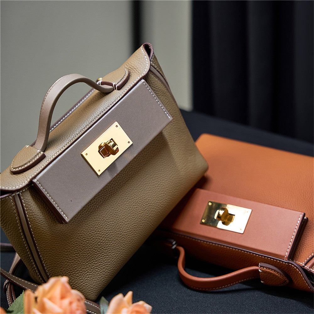 Sophia Twist-Lock Satchel