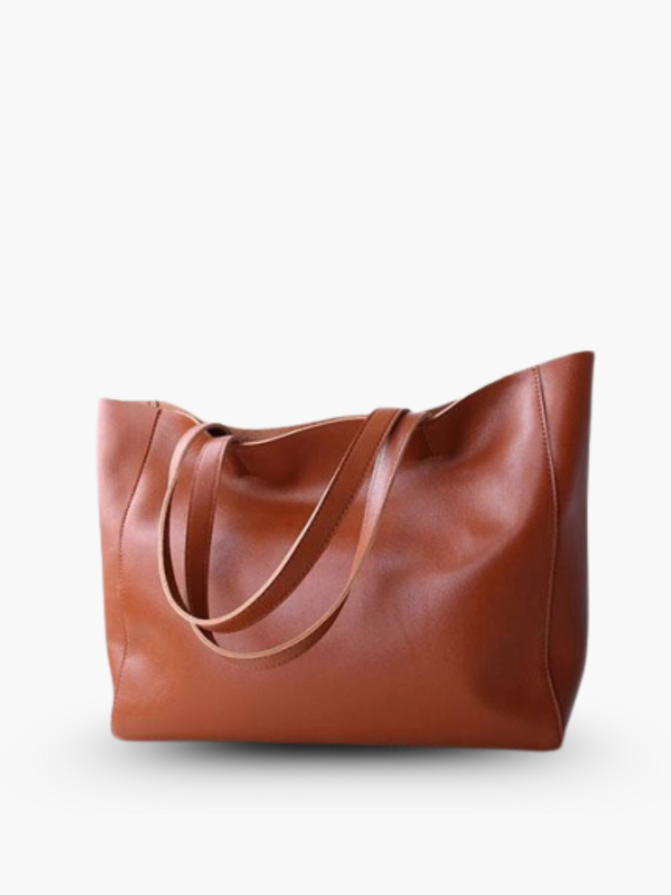 Amara Minimalist Leather Tote