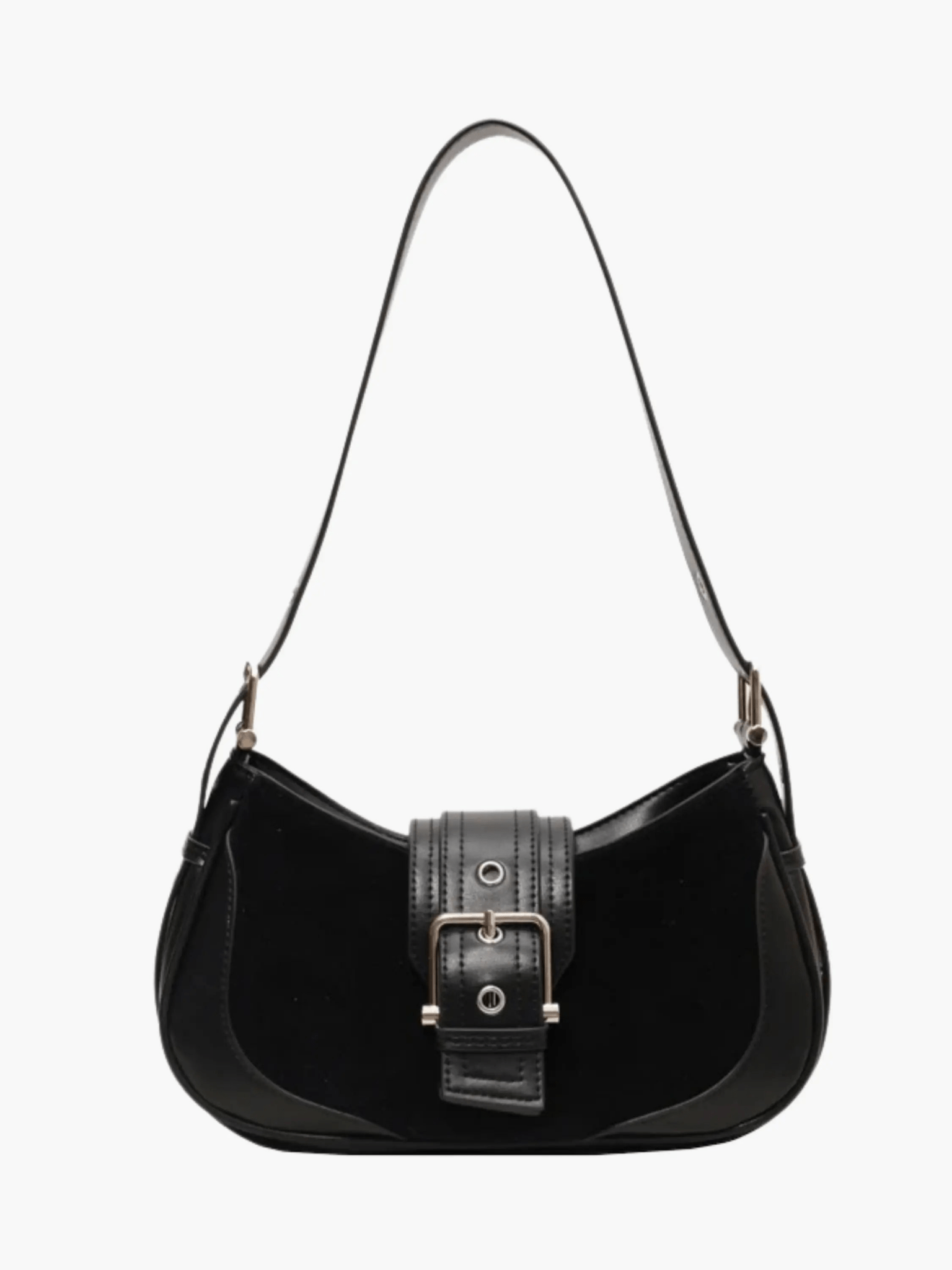 Lucia Buckle Detail Shoulder Bag