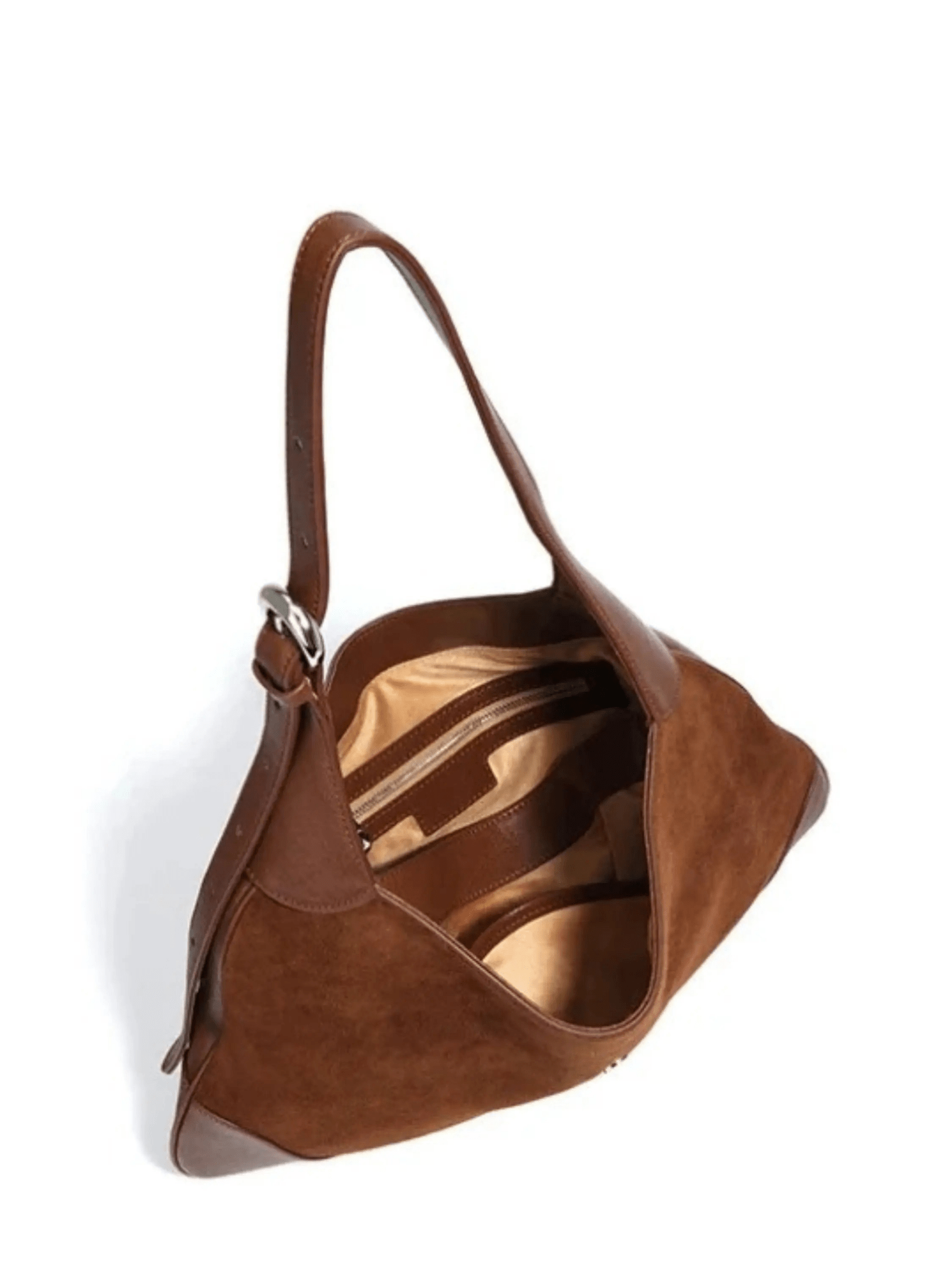 Amara | Luxe Suede & Leather Shoulder Bag – Timeless Elegance