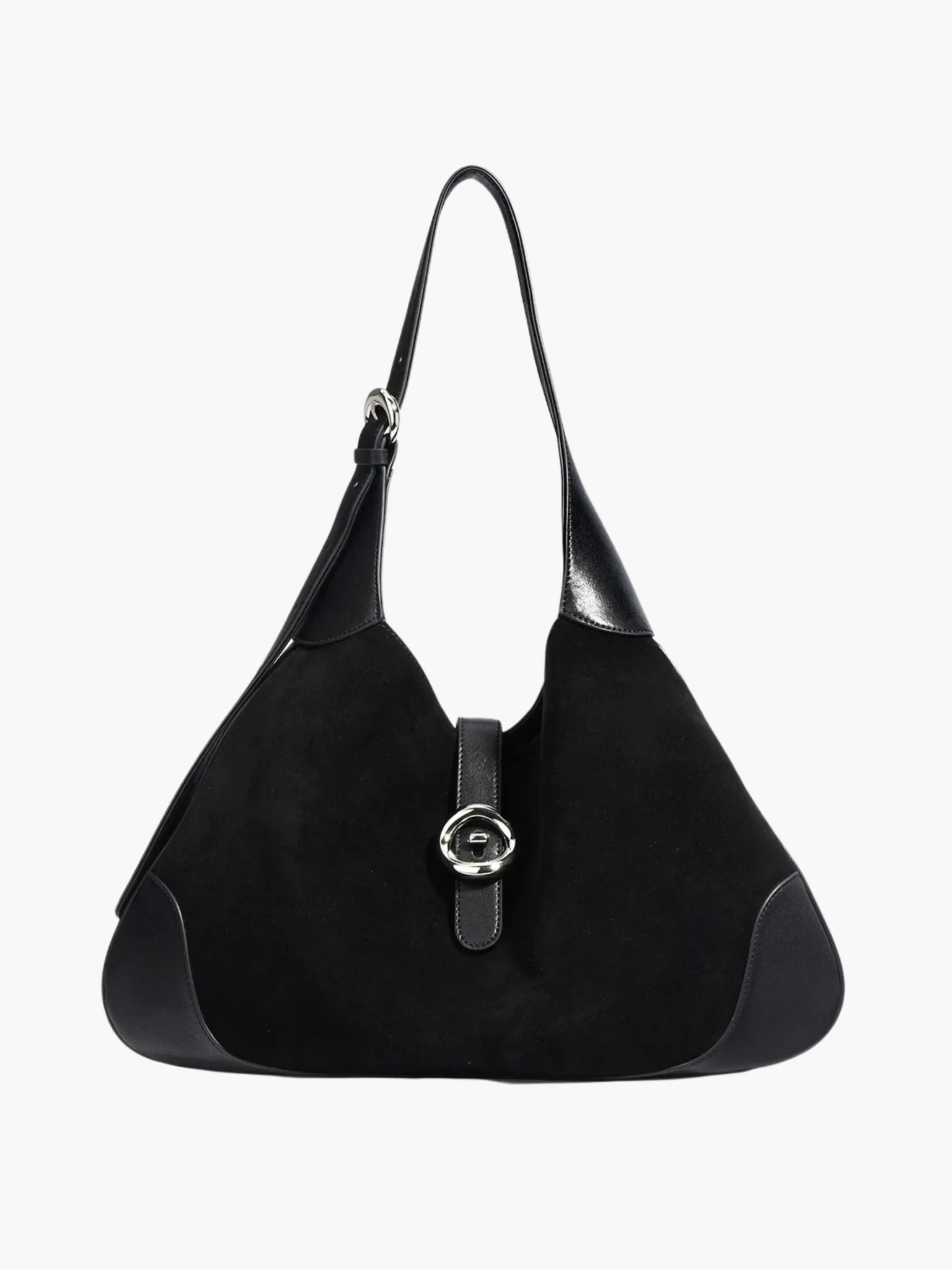 Amara | Luxe Suede & Leather Shoulder Bag – Timeless Elegance