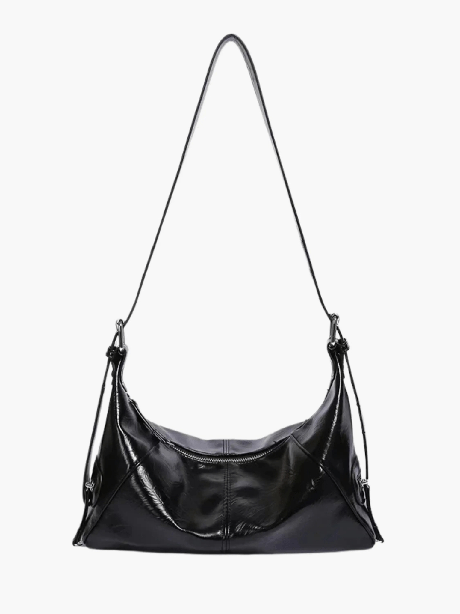 Noir Crescent Shoulder Bag