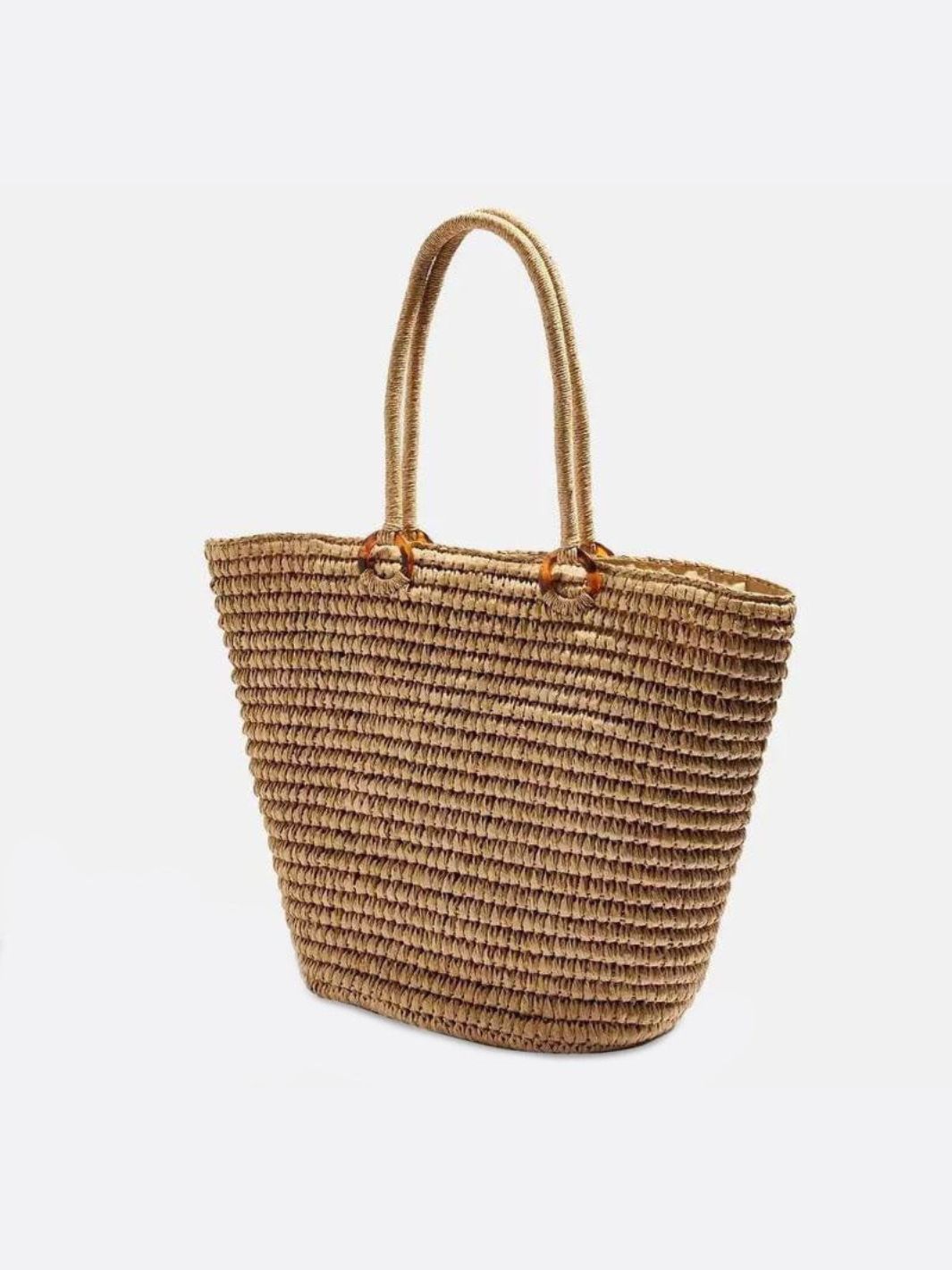 Solea Classic Straw Tote – Handwoven Market Bag