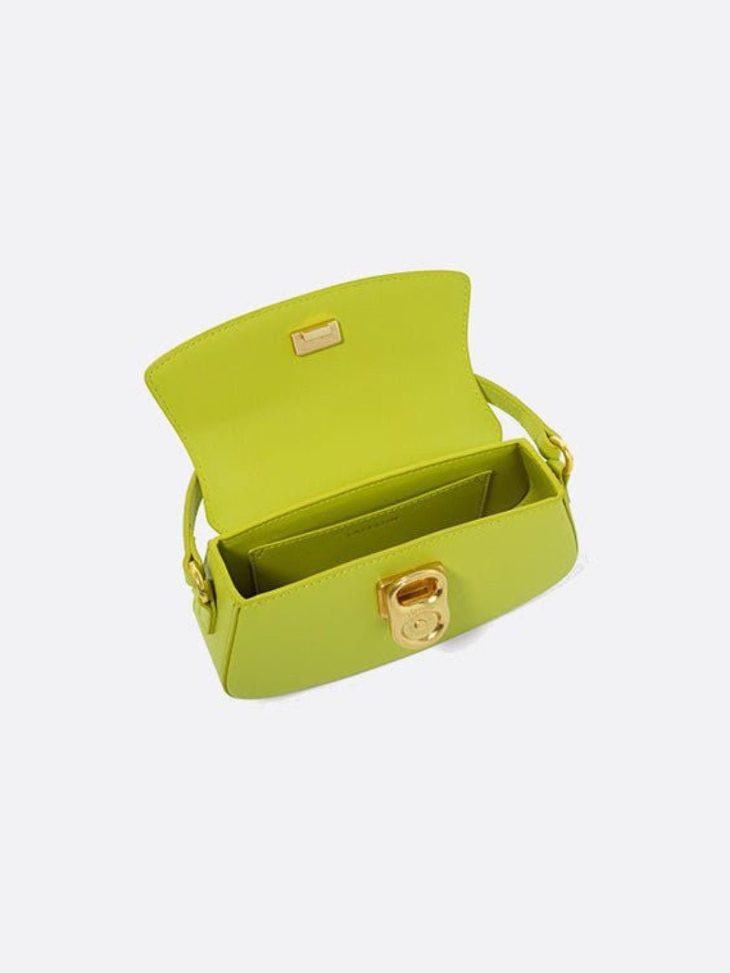 Ava – Bold Mini Shoulder Bag in Lime Green