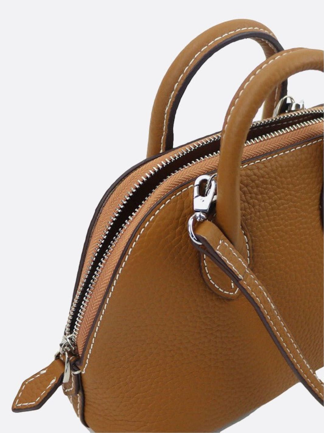 Elora Mini Camel Leather Handbag