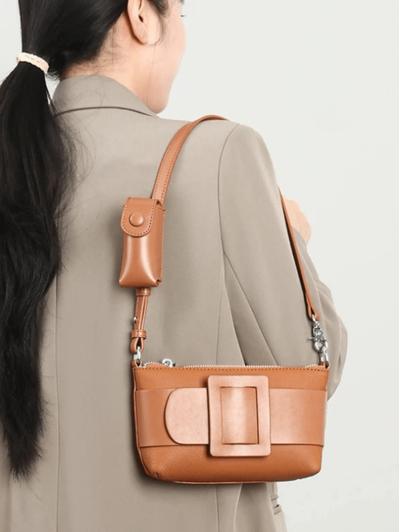 Raisa Belted Crossbody Bag – Modern Blue