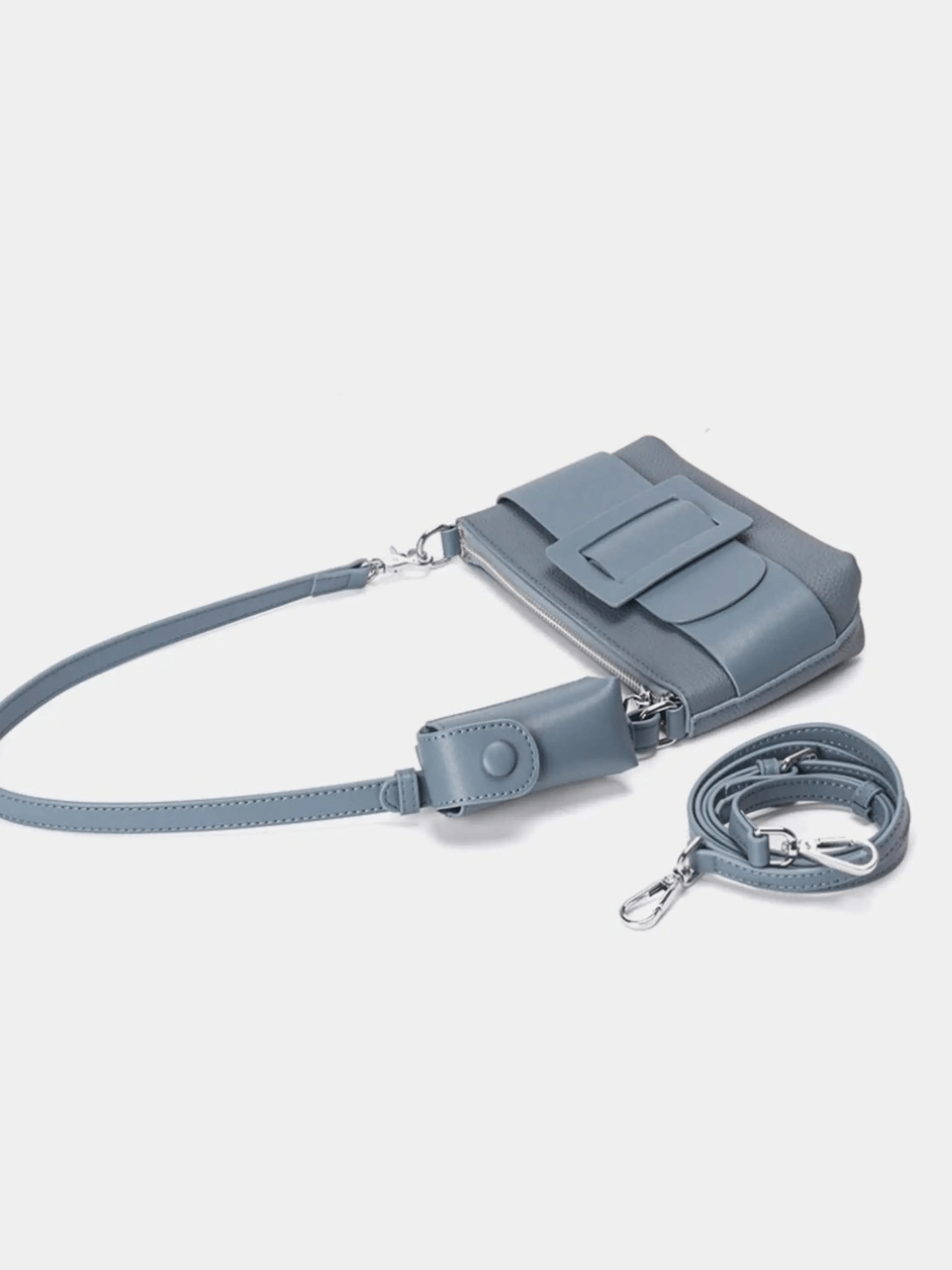 Raisa Belted Crossbody Bag – Modern Blue