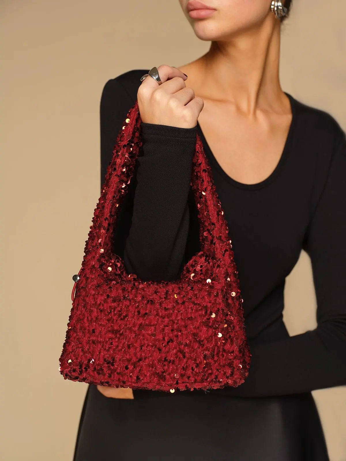 Ruby – Red Sequined Mini Bag