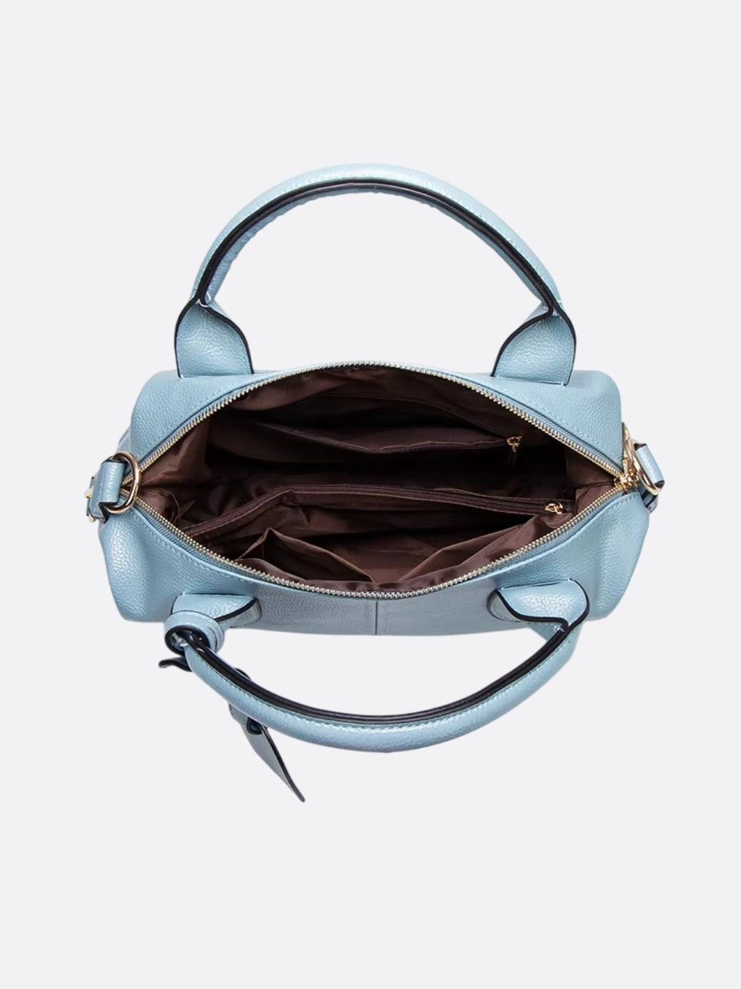 Aurora – Sky Blue Leather Satchel