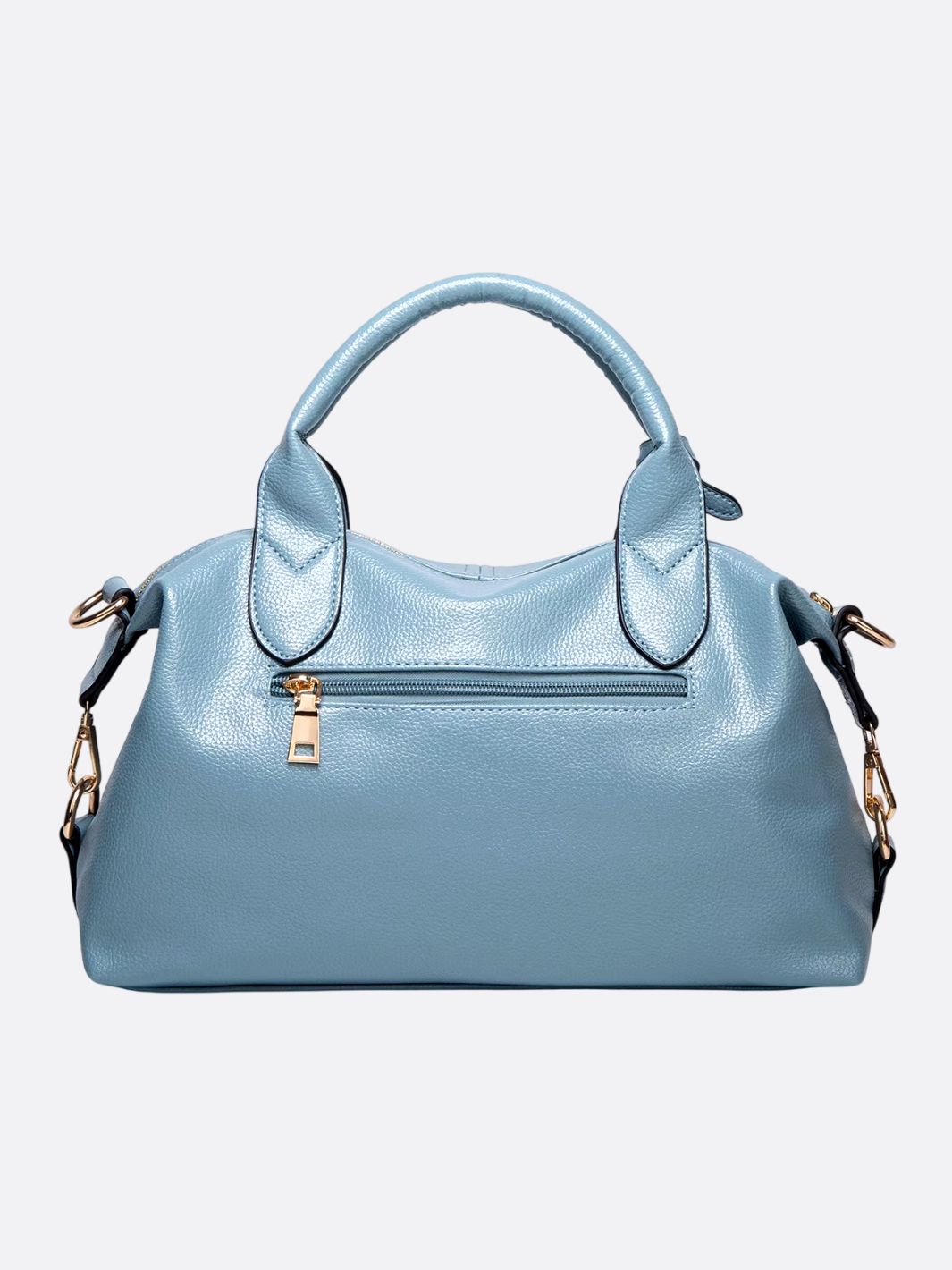 Aurora – Sky Blue Leather Satchel