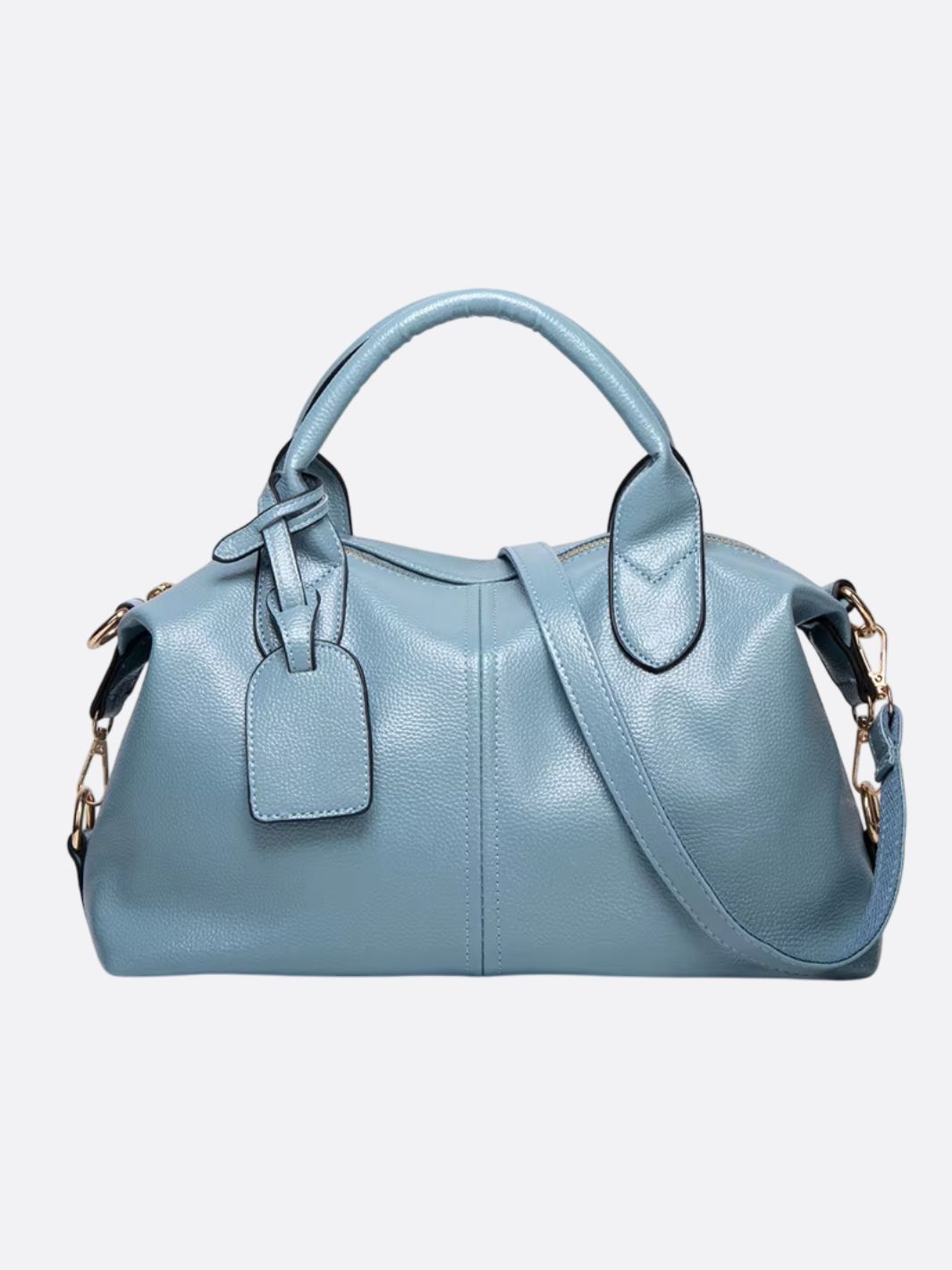 Aurora – Sky Blue Leather Satchel