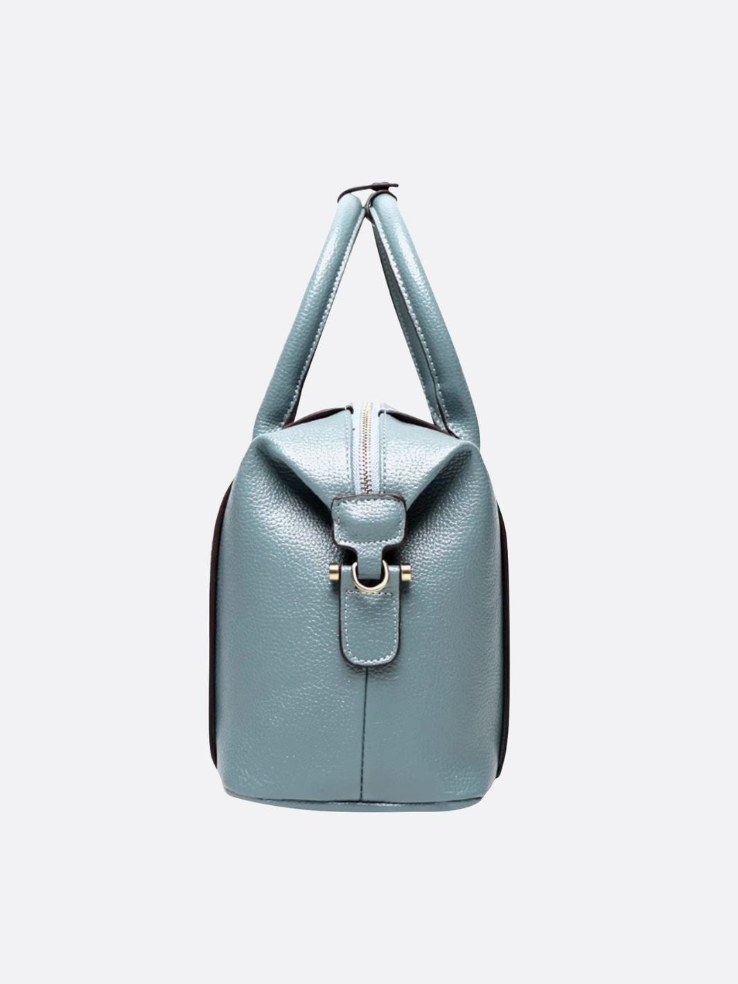 Turquoise Bowling Handbag – Modern Shape with Timeless Charm