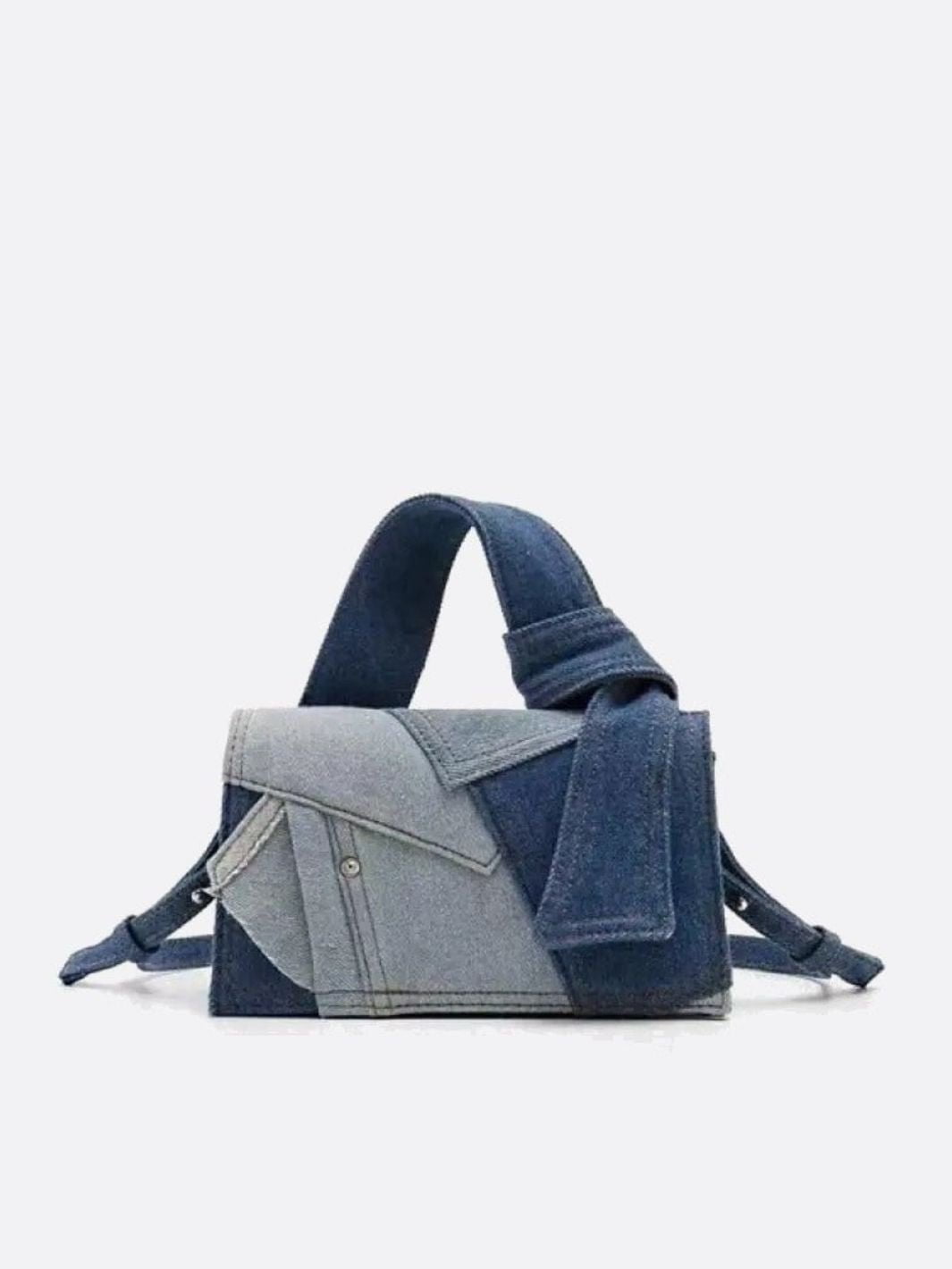 Patchwork-Tasche aus Denim – Lässig-cool mit modernem Touch