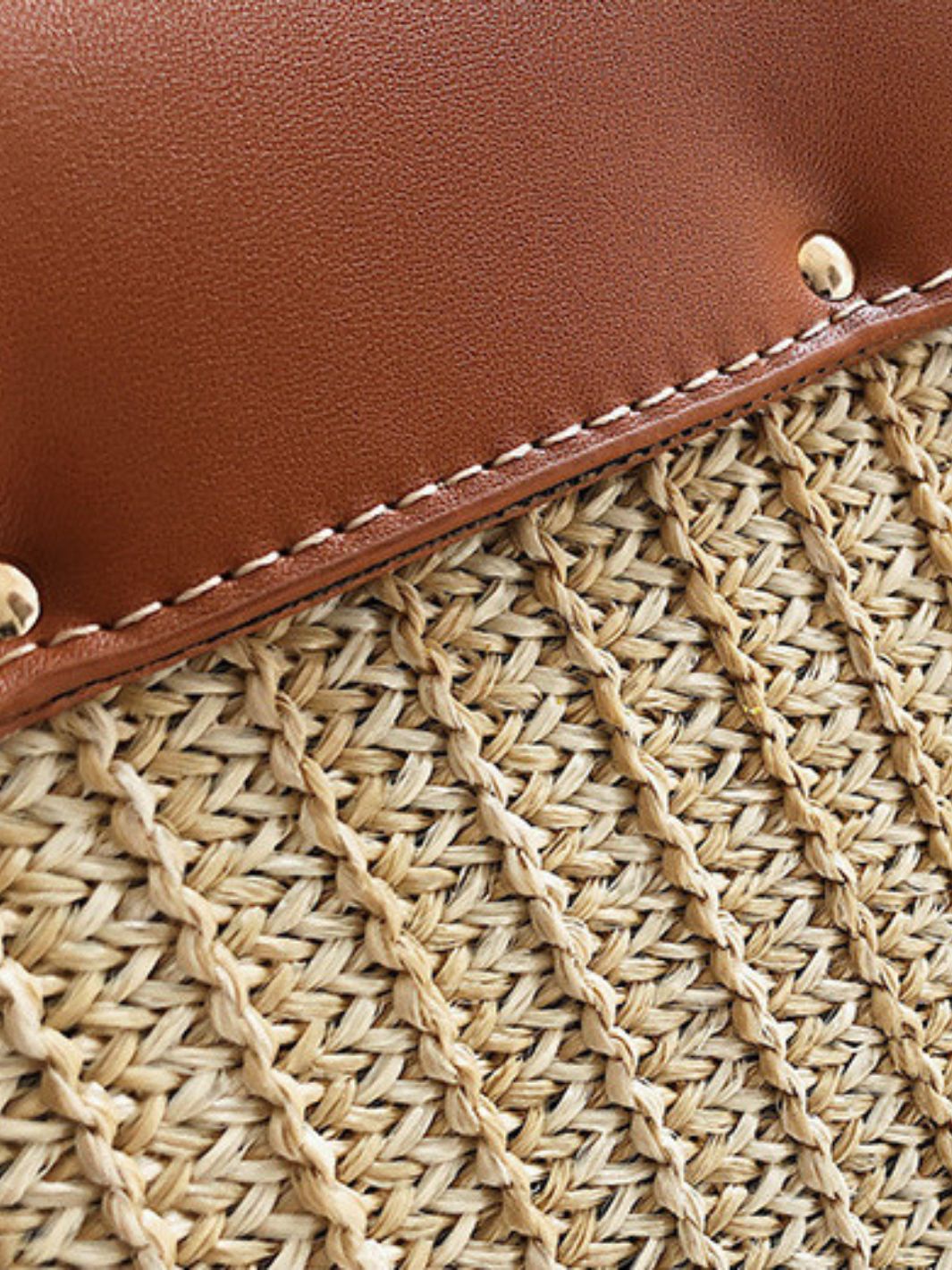 Sophia Structured Woven Handbag – Effortless Elegance Meets Modern Chic