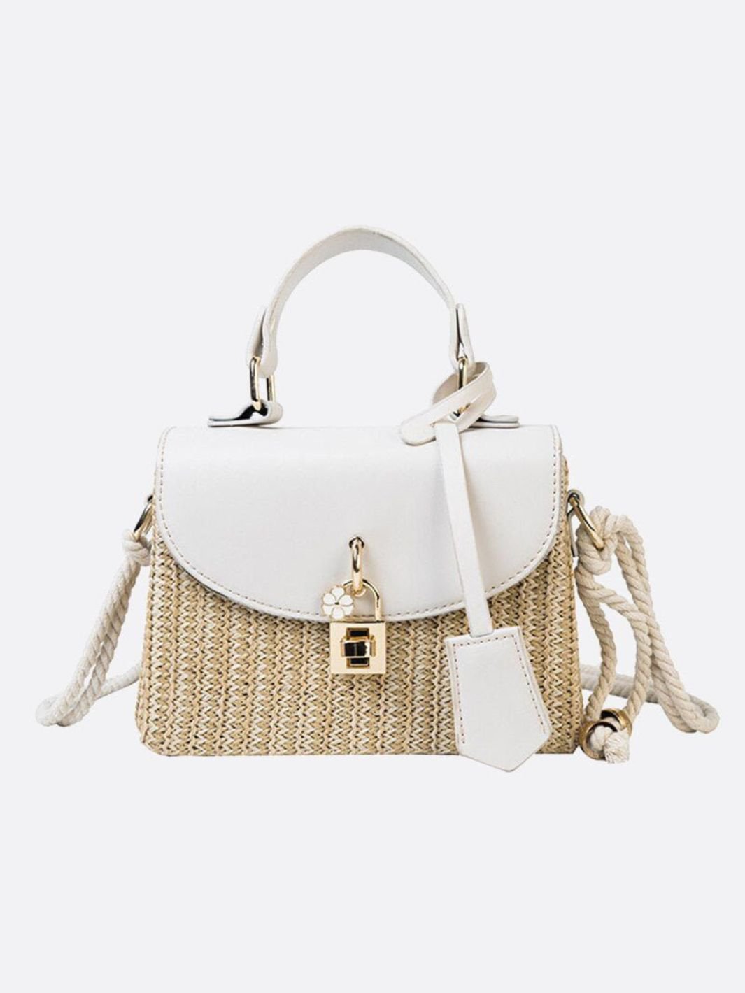 Sophia Structured Woven Handbag – Effortless Elegance Meets Modern Chic