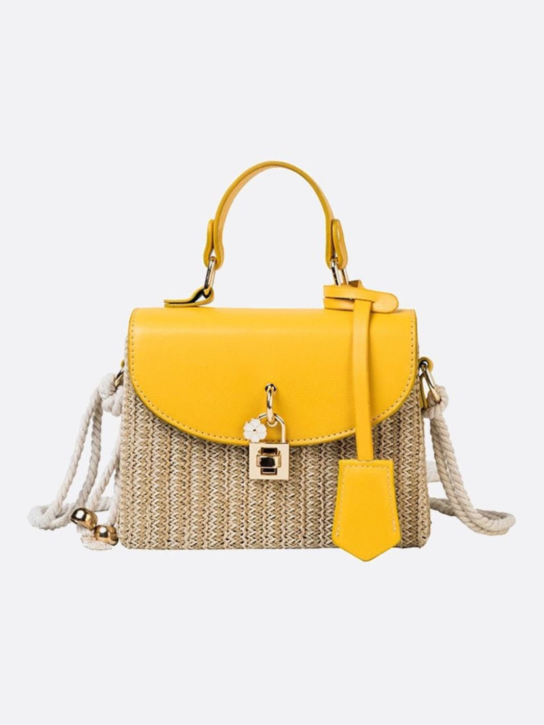Sophia Structured Woven Handbag – Effortless Elegance Meets Modern Chic