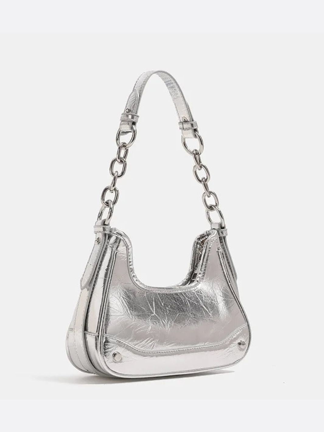 Stella – Silver Chain Shoulder Bag