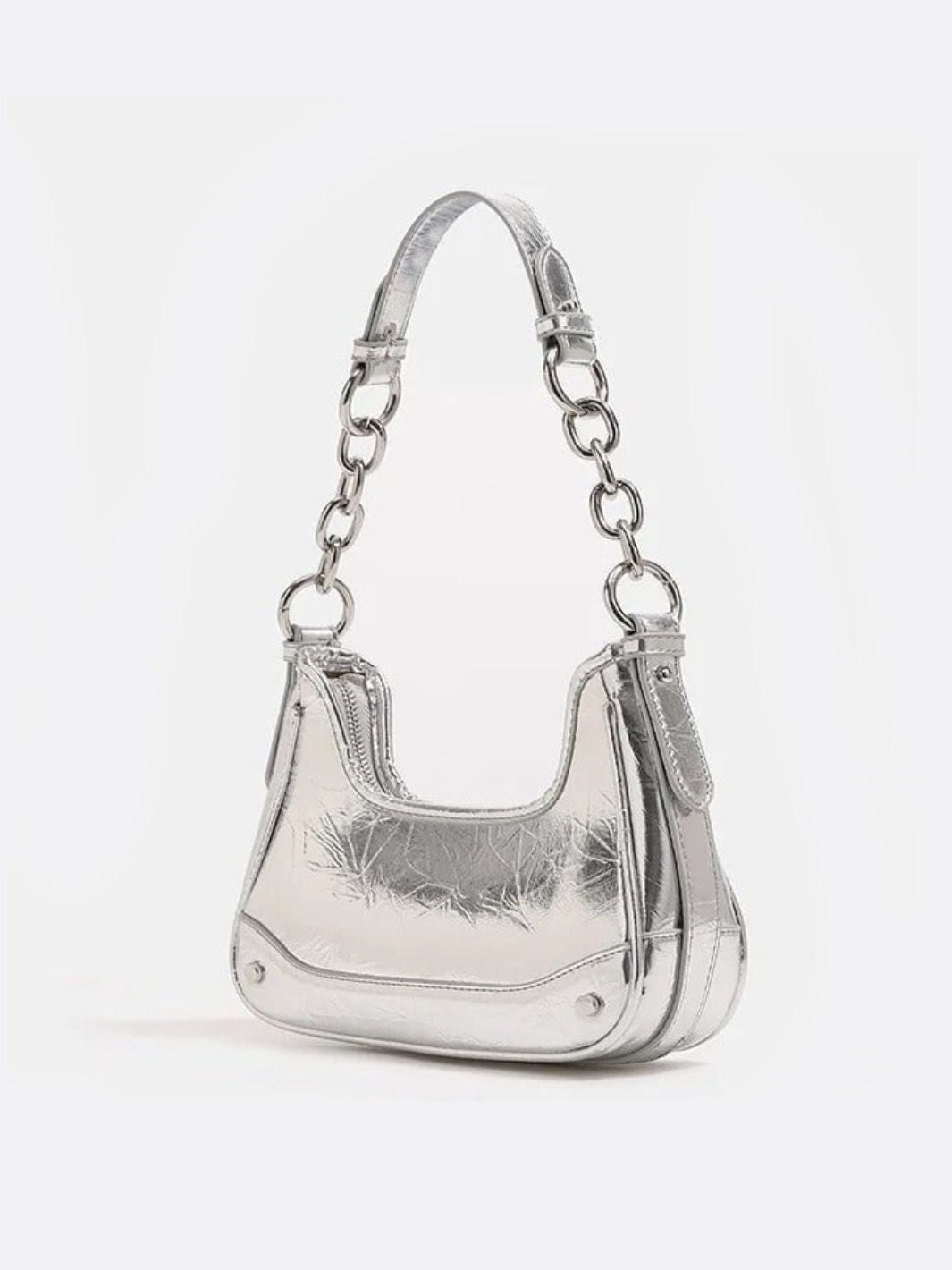 Stella – Silver Chain Shoulder Bag