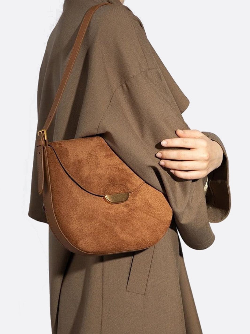 Clara – Suede Leather Shoulder Bag