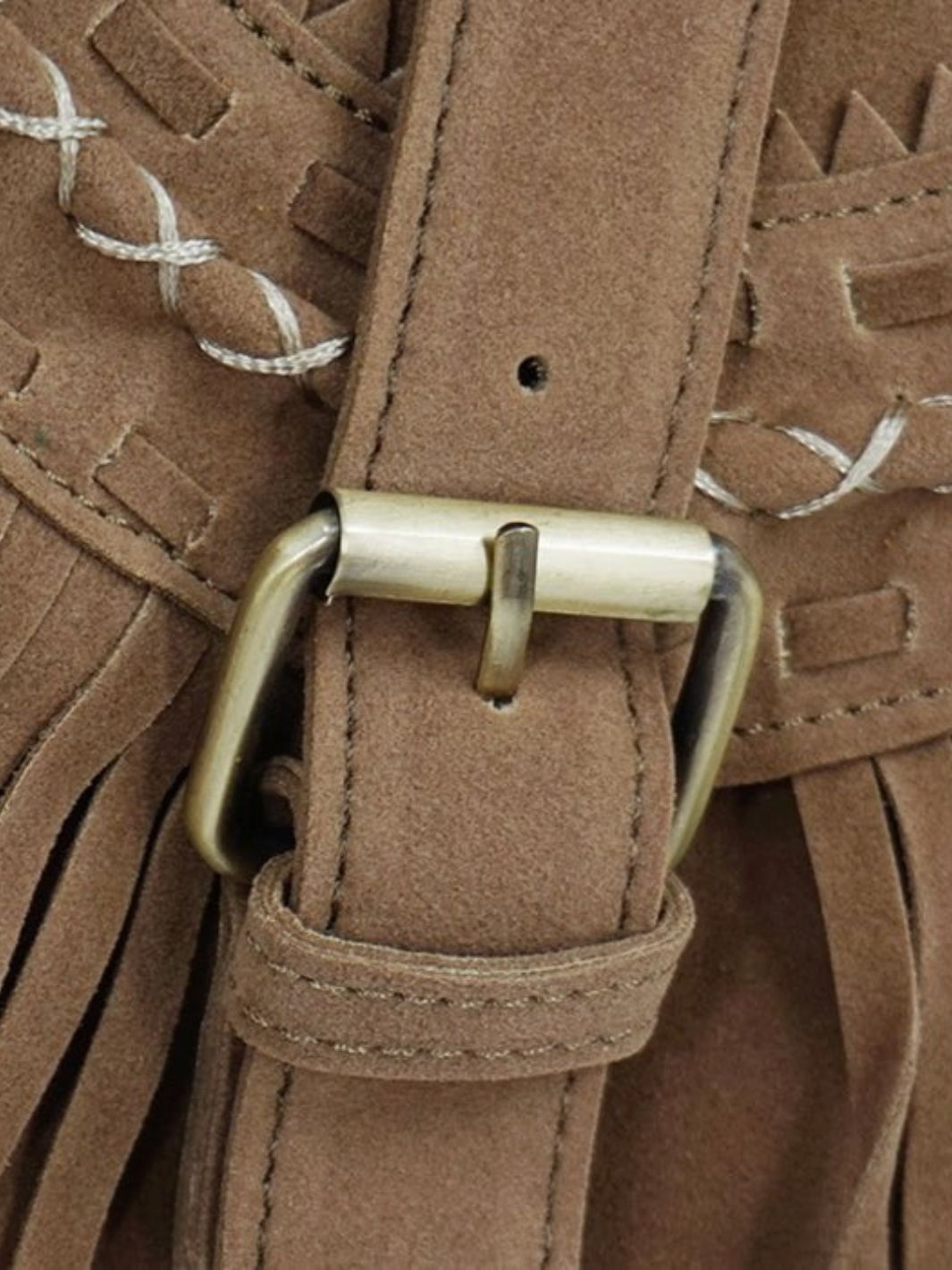 Maya – Suede Fringe Shoulder Bag