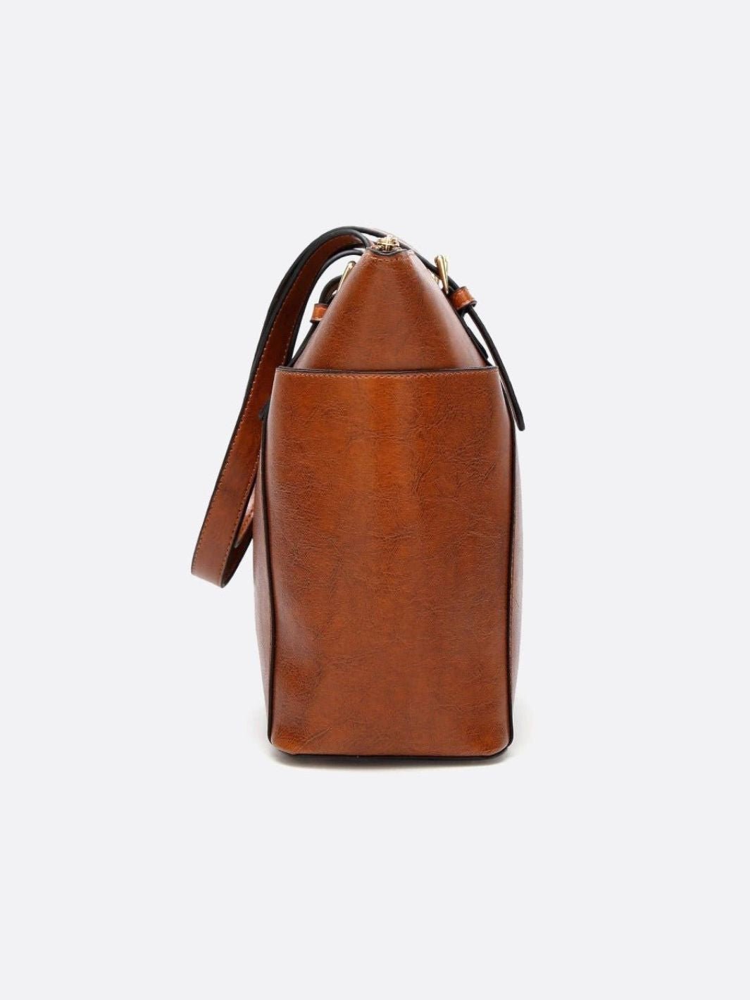 Clara – Camel Leather Tote Bag