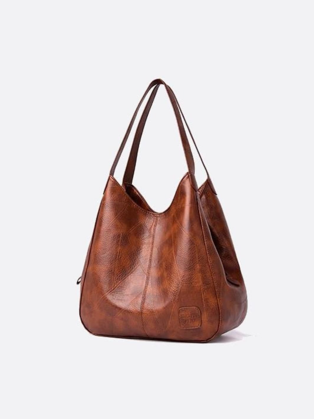 Light Brown PU Leather Hobo Bag – Effortless Style for Everyday Use