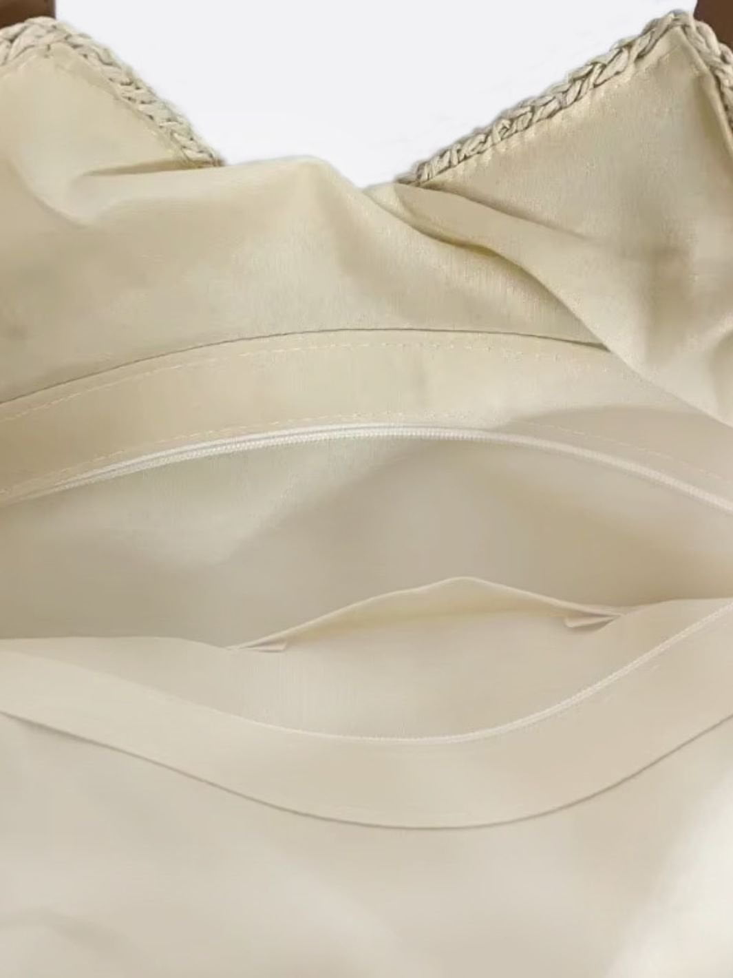 Braided Straw Shoulder Tote – Natural Boho Charm