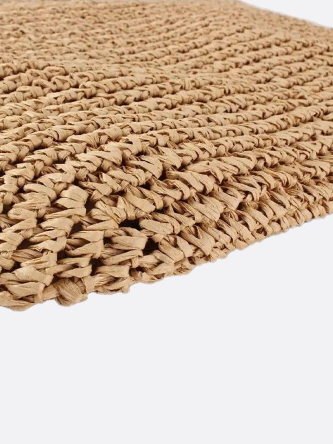 Sandy Fringe Raffia Tote