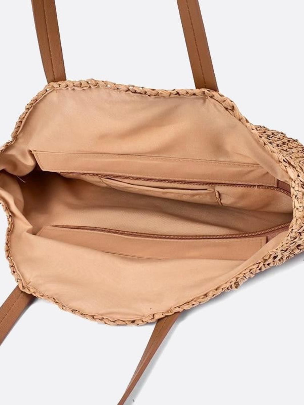 Round Coastal Straw Tote