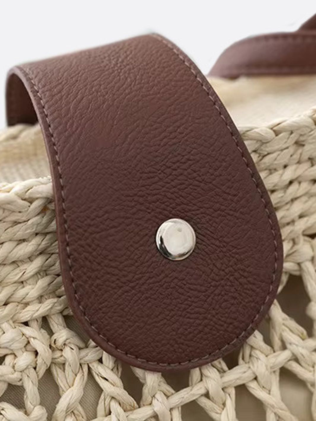 Half-Moon Woven Straw Crossbody Bag