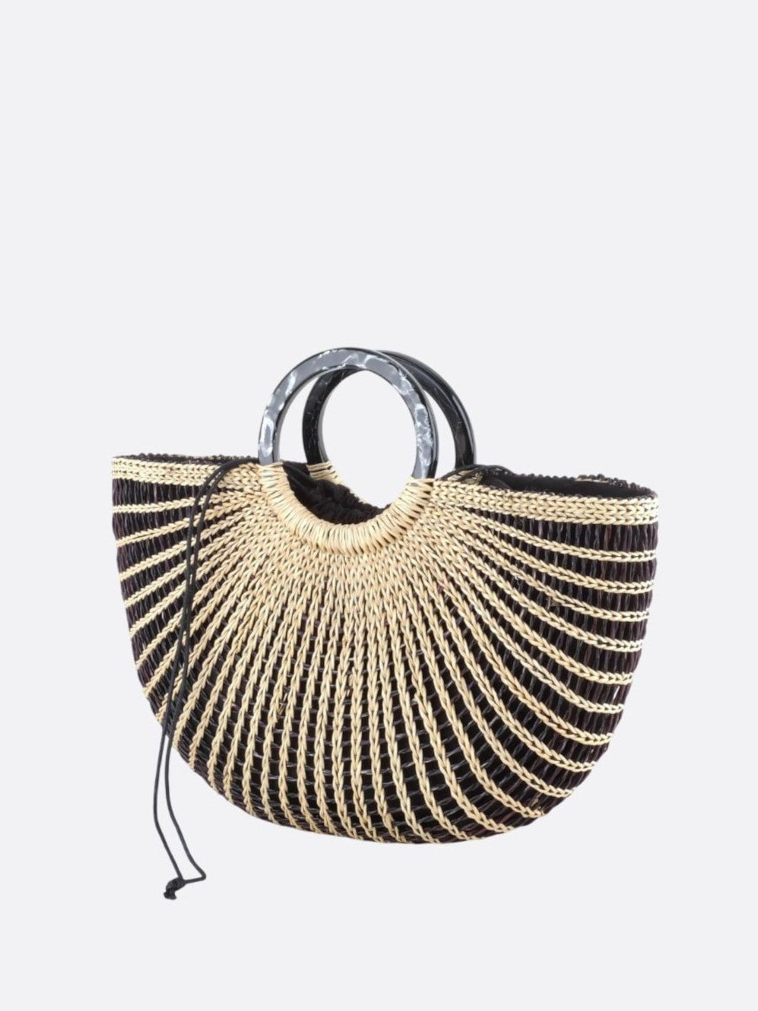 Luna Half-Moon Woven Tote