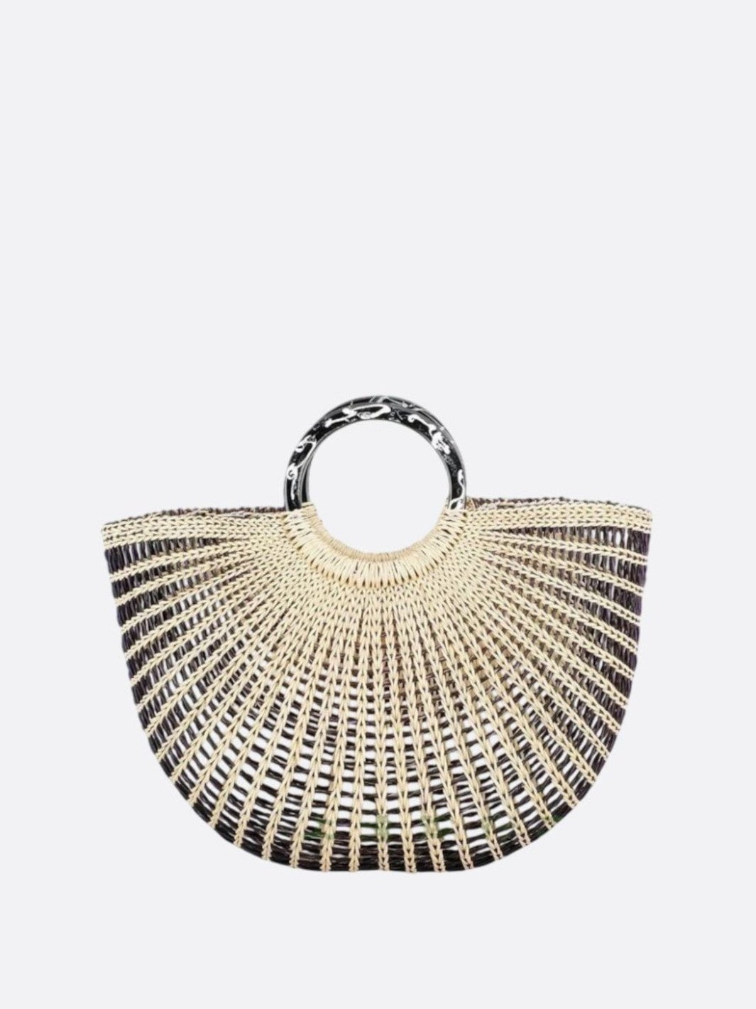 Luna Half-Moon Woven Tote