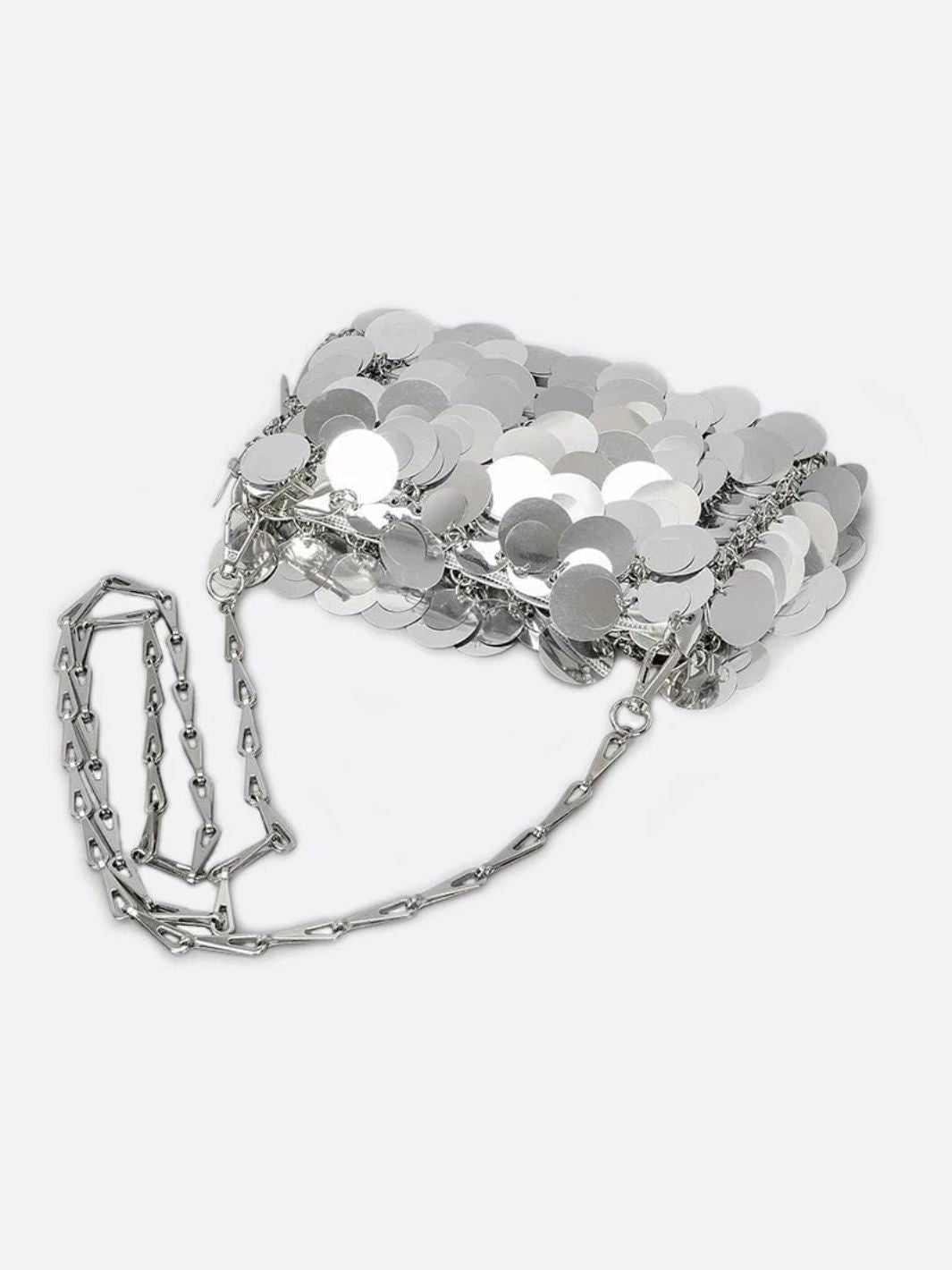 Luna Silver Sequin Party Bag