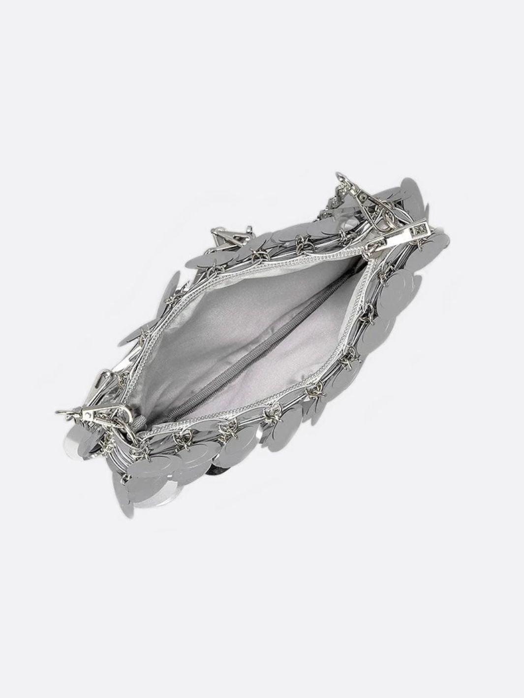 Luna Silver Sequin Party Bag
