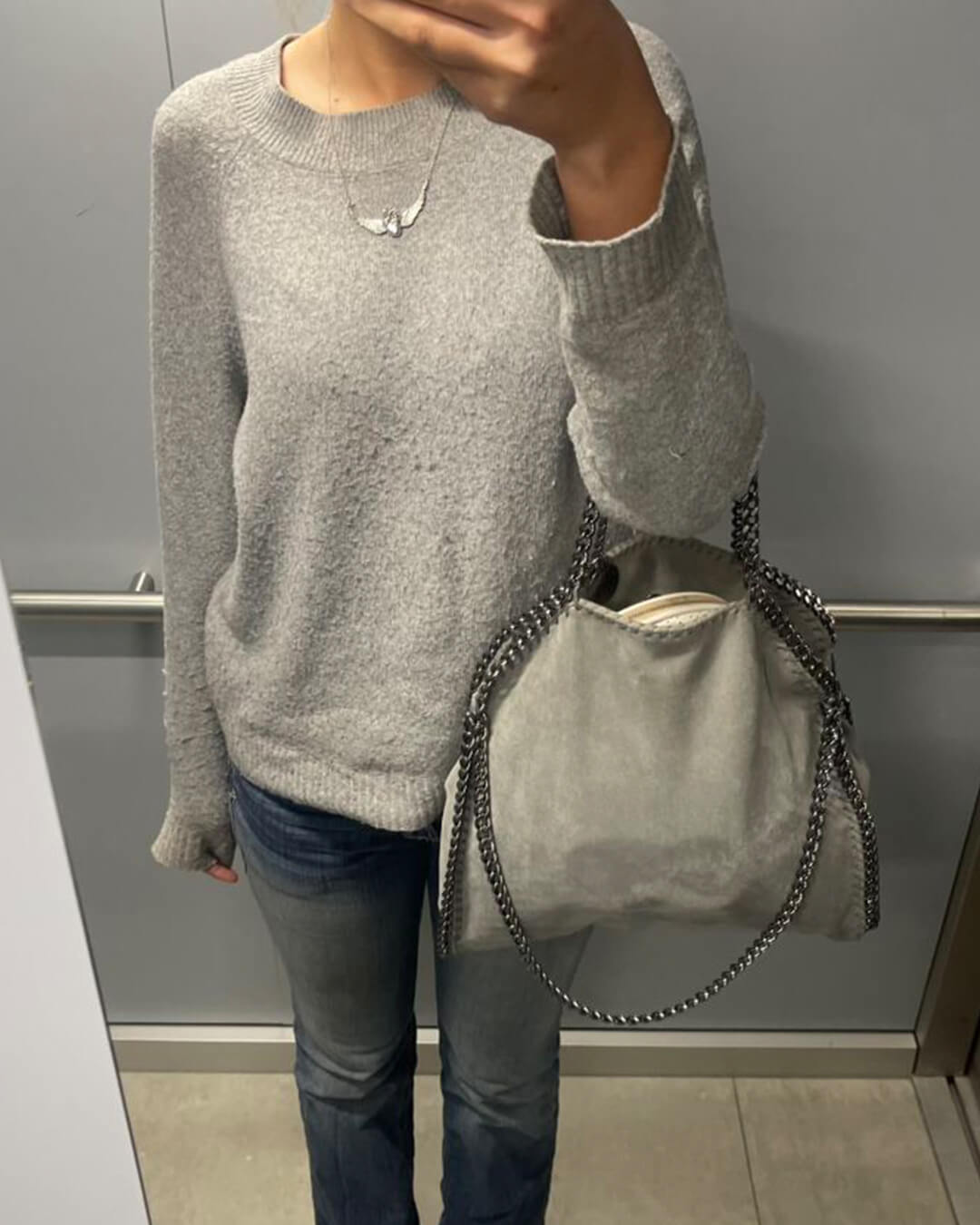 Seame Emma Large Handbag with Elegant Chain Handle