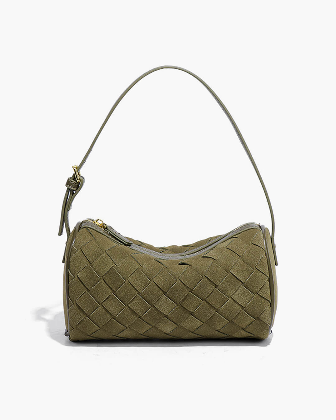 Eva Woven Suede Bag