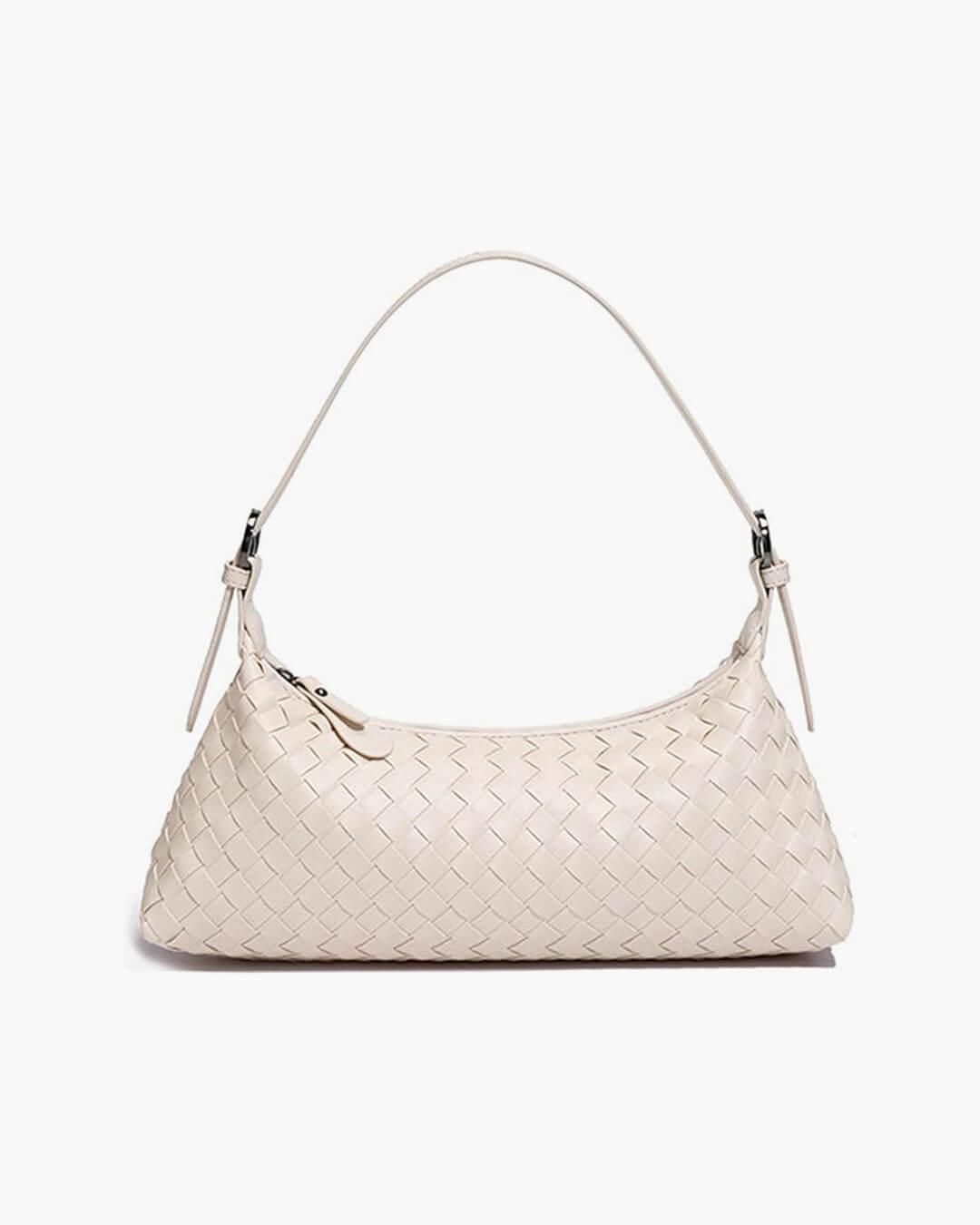 Johanna – Vegan Leather Woven Shoulder Bag