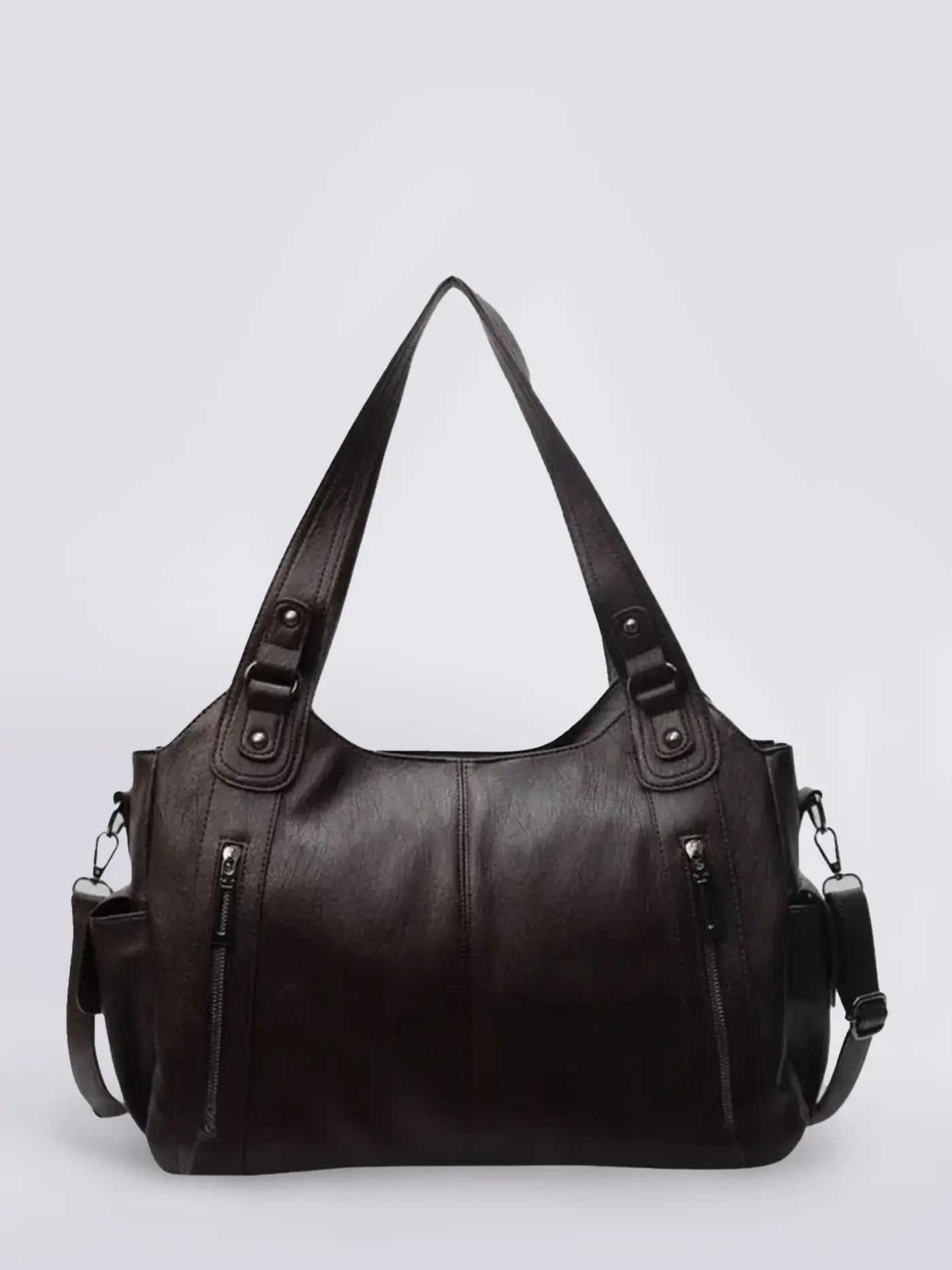 Black Shoulder Bag – Edgy Style with Everyday Functionality