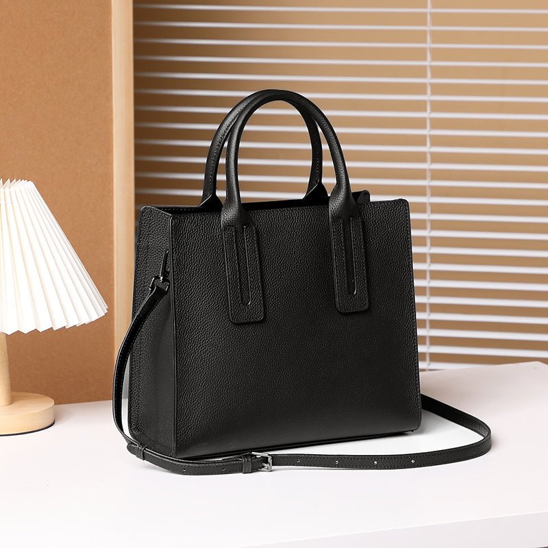 Victoria Structured Black Tote