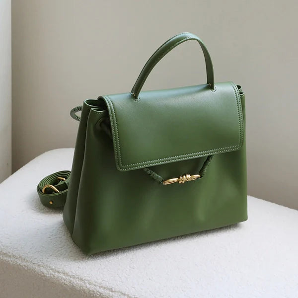 Women’s Flap Bow Buckle Handbag – Large Tote Bag