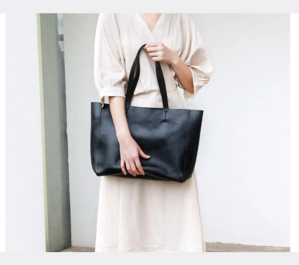 Amara Minimalist Leather Tote